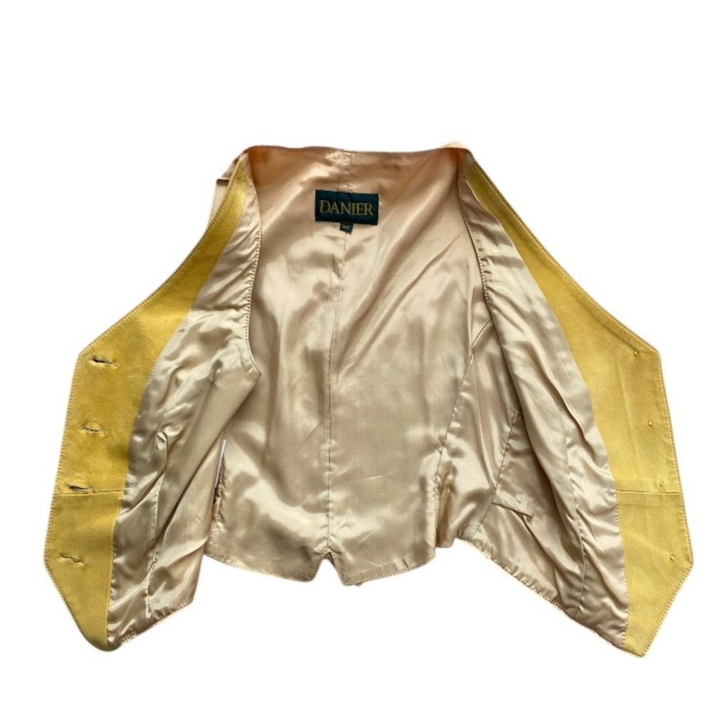Vintage 1990s Danier suede leather vest and tulip skirt set Women - Picture 15 of 16